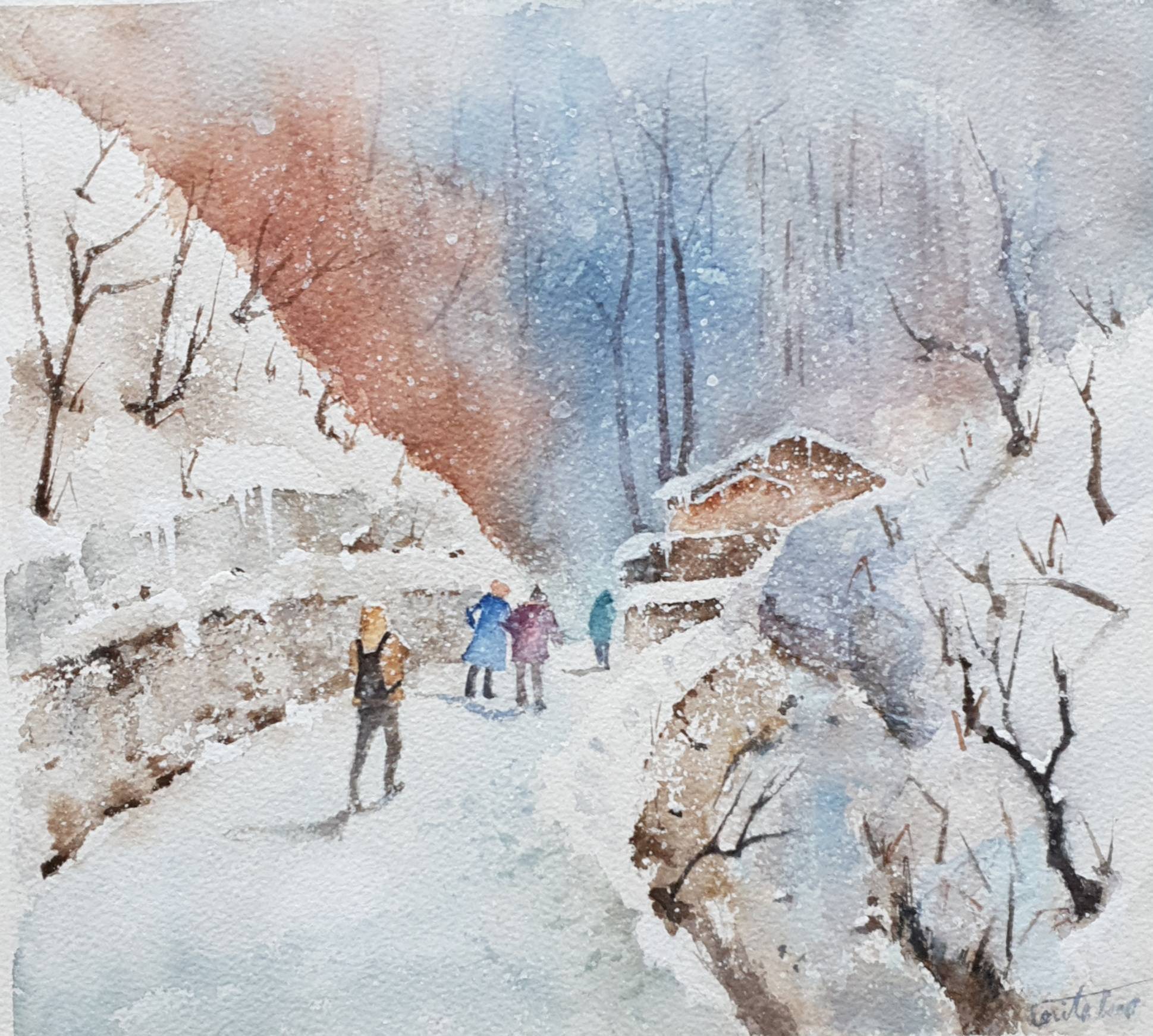輕井澤雪景
