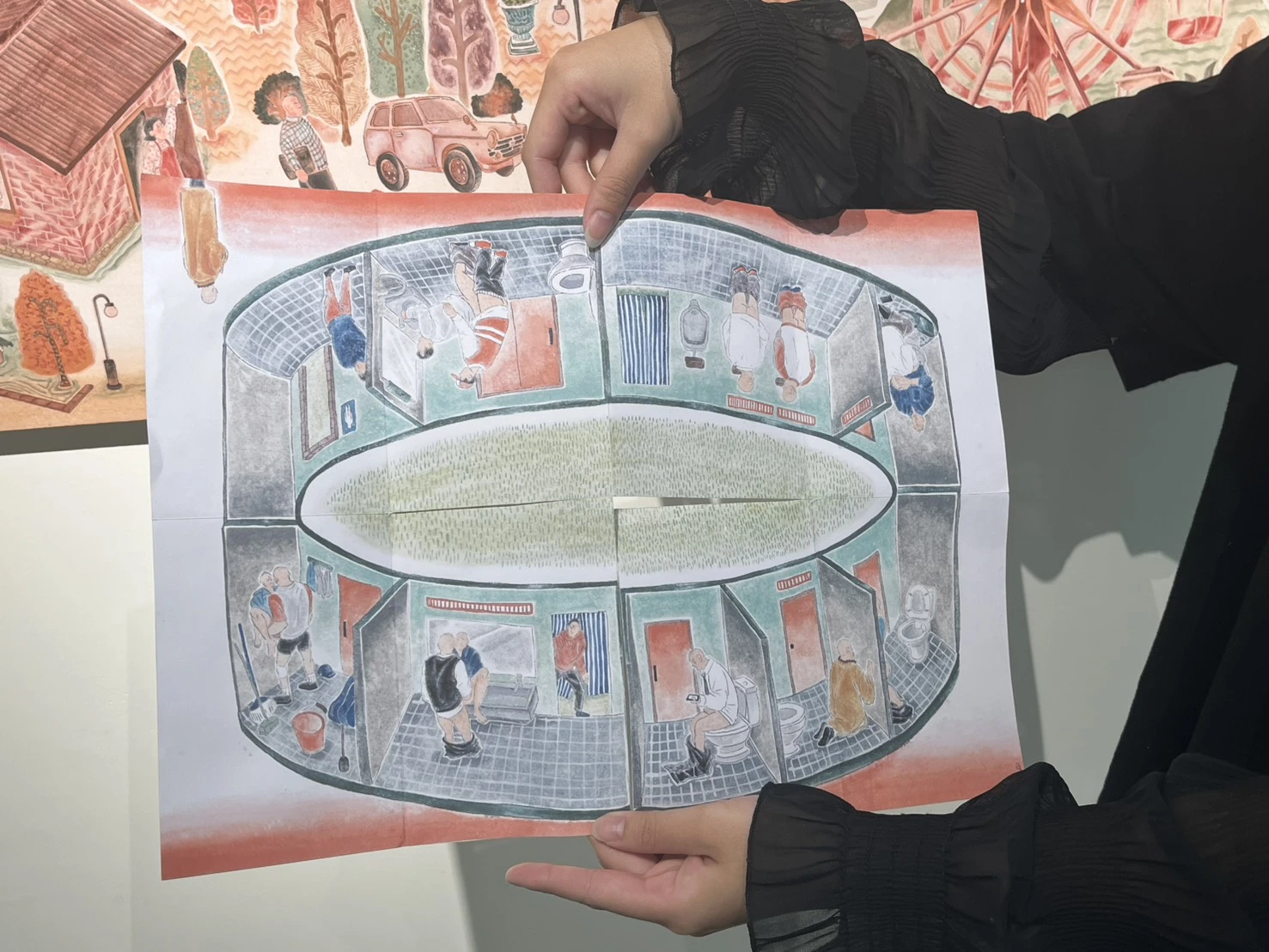 翻開的《公廁圖》