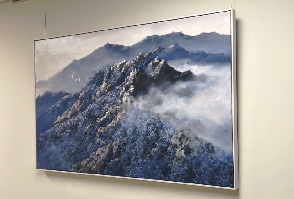 朝著光的方向啟程3    藝術家｜蘇頤涵    尺寸｜H130*W80 cm    媒材｜畫布、油畫顏料